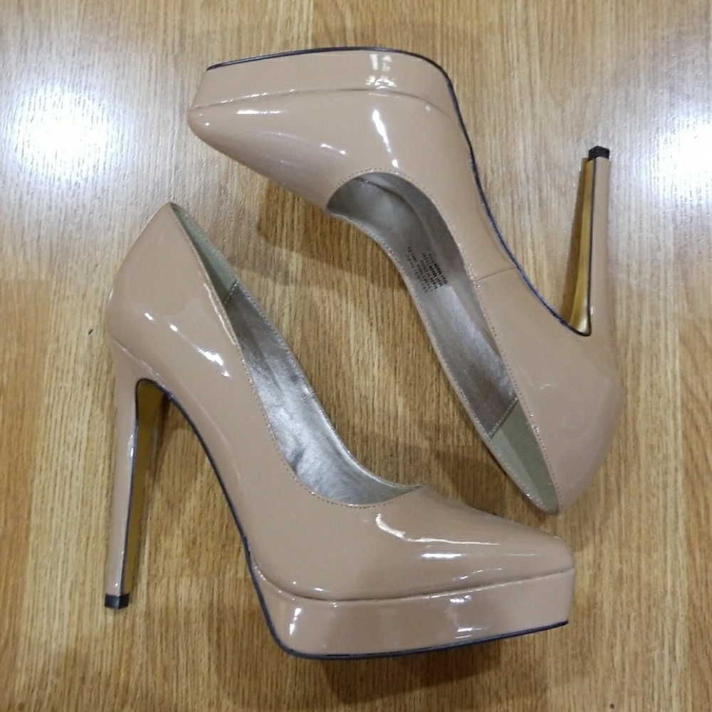 Nude Pointed Toe Heels